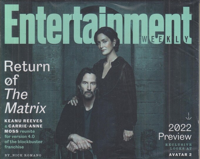 Entertainment Weekly January 2022 Keanu Reeves and Carrie Anne Moss - Return of the Matrix  (Magazine: Movies, TV, Celebrities)