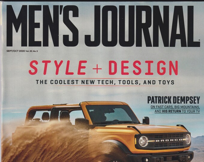 Men's Journal September October 2020 Style + Design - The Coolest New Tech, Tools, and Toys (Magazine: Men's)