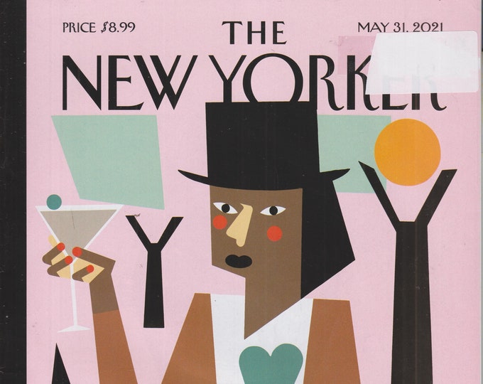 The New Yorker May 31, 2021 Happy Hours Cover, Letter To Future Child, Democrats, Robots  (Magazine: General Interest)