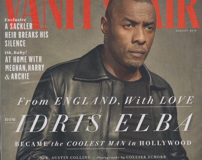 Vanity Fair August 2019 Idris Elba - From England, With Love (Magazine: General Interest)