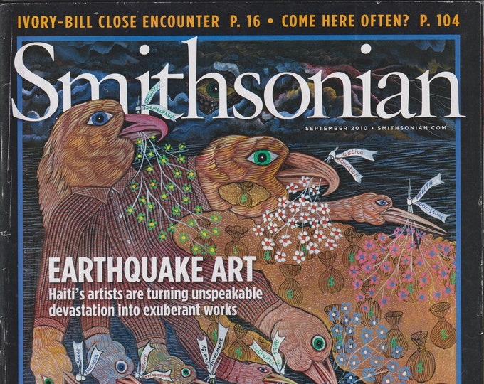 Smithsonian September 2010 Earthquake Art, Reviving Rio, Chimp Psychology, OUIJA Board Lit  (Magazine: History, General Interest)