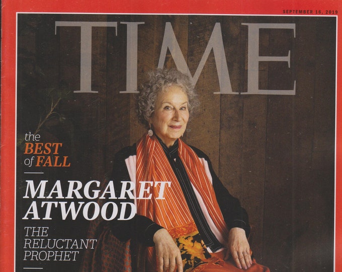 Time September 16, 2019 Margaret Atwood  The Reluctant Prophet  (Magazine: Current Events, Nonfiction)