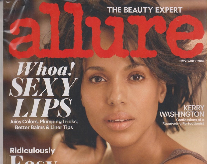 Allure November 2014 Kerry Washington Confessions of a Recovering Perfectionist (Magazine: Women's,  Beauty)