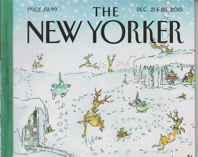 The New Yorker December 21 & 28, 2015  World Changers Issue