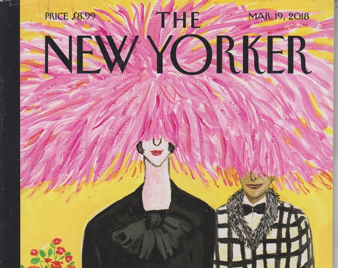 The New Yorker March 19, 2018  In Full Bloom Cover - Spring Style Issue (Magazine, General Interest)