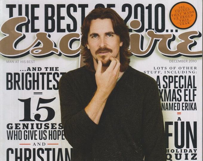Esquire December 2010 Christian Bale - The Best of 2010 (Magazine: Men's, General Interest)