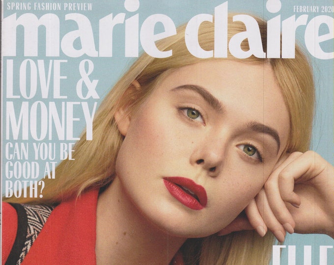 Marie Claire February 2020 Elle Fanning Is Ready To Shock You (Magazine, Women's, Fashion)