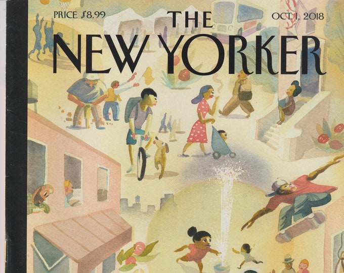 The New Yorker October 1, 2018 Lower East Side Cover, Trump Election, Border Ballads, Special Education (Magazine: General Interest)