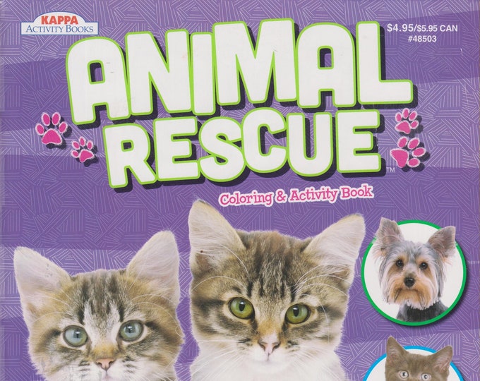 Animal Rescue Coloring and Activity Book (Softcover, Children, Coloring, Activity) 2017