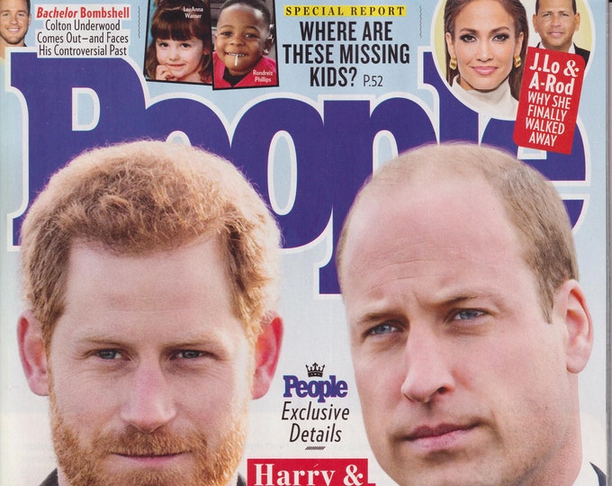 People May 3, 2021 Harry & William Brothers United in Grief  (Magazine: Celebrity, General Interest)