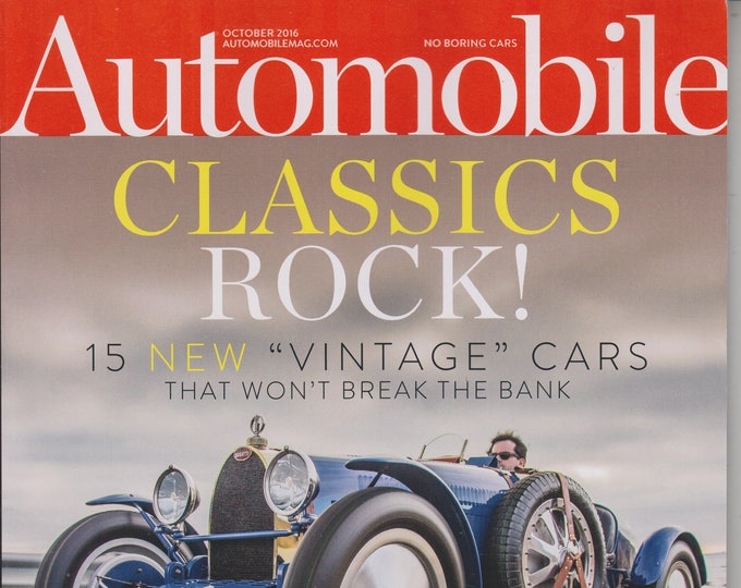 Automobile October 2016 Classics Rock! 15 New "Vintage" Cars That Won't Break The Bank