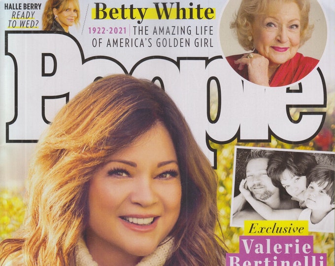 People January 17, 2022 Valerie Bertinelli , Halle Berry, Betty White  (Magazine: Celebrity, General Interest)