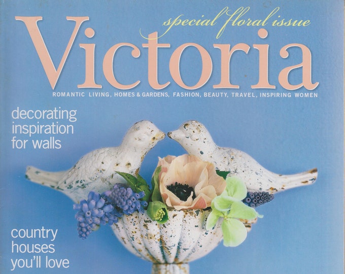 Victoria March 2001 Special Floral Issue (Magazine: Women's, Home Decor)