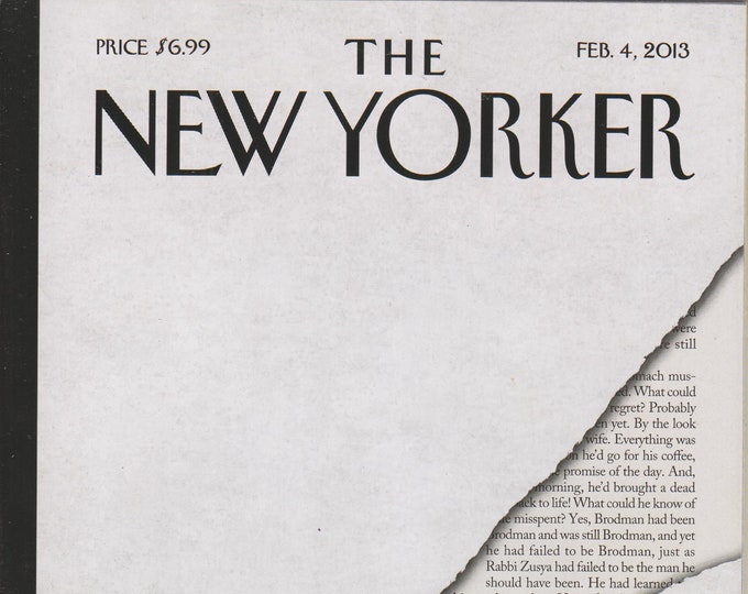 The New Yorker February 4, 2013 Cover - First Tracks;  World of Formula One;  High Rise Window Washing (Magazine: General Interest)