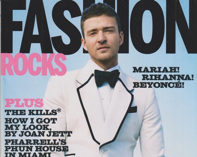 Fashion Rocks Fall 2008 Crazy Sexy Cool Justin Timberlake Pop Superstar? Fashion Icon? Both! (Magazine Supplement: Fashion)