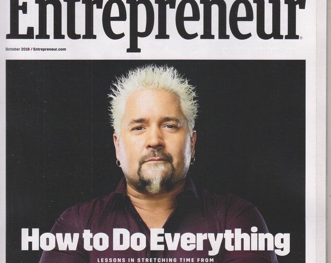 Entrepreneur October 2018 Guy Fieri - How To Do Everything (Magazine, Business)