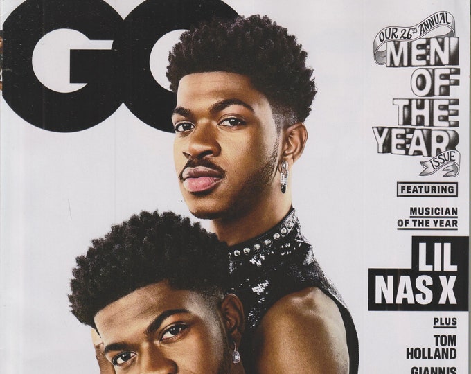 GQ December 2021 January 2022 Lil Nas X Musician of the Year  (Magazine: Men's, General Interest)