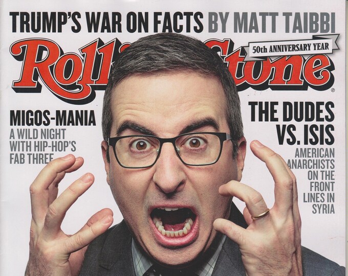 Rolling Stone  February 23 - March 9, 2017 John Oliver (Magazine: Music, Commentary)