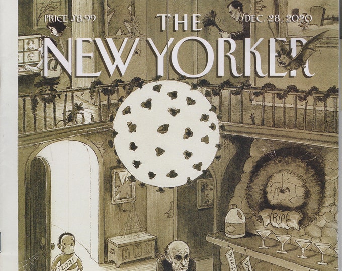 The New Yorker December 28, 2020 In With The New Cover,  The Cartoon Issue, Julio Torres, Lessons in Humor(Magazine: General Interest)