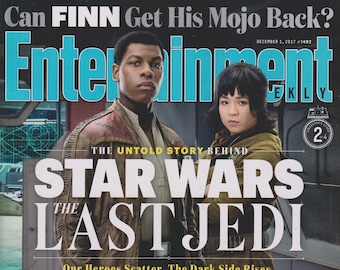 Entertainment Weekly December 1, 2017 Stars Wars The Last Jedi John Boyega & Kelly Marie Tran Cover 2 (Magazine: Movies, TV, Music, Books)