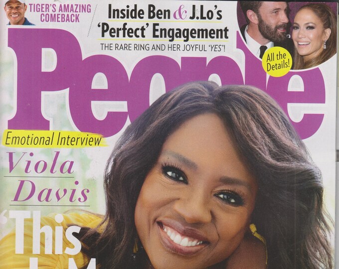 People April 25, 2022 Viola Davis, Tiger Woods, Ben Affleck, Jennifer Lopez (Magazine: Celebrity)