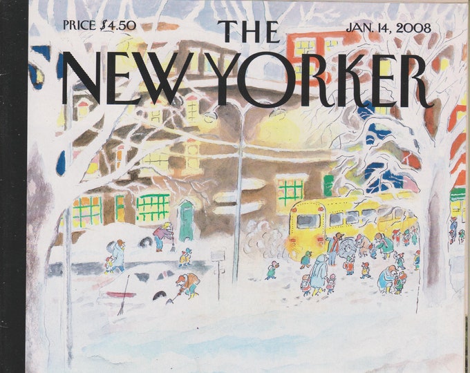 The New Yorker January 14, 2008  Cover - Together;  Google; Church of Scientology; Wakefield  (Magazine: General Interest)