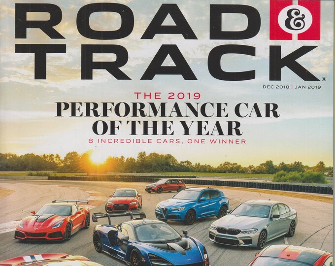 Road & Track December 2018/January 2019 The 2019 Performance Car of the Year (Magazine: Cars, Automotive)