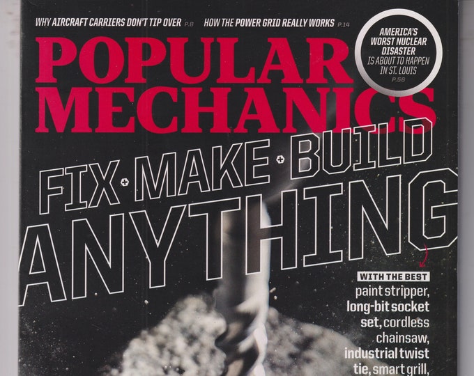 Popular Mechanics November December 2023 Fix Make Build Anything (Magazine: General Interest)