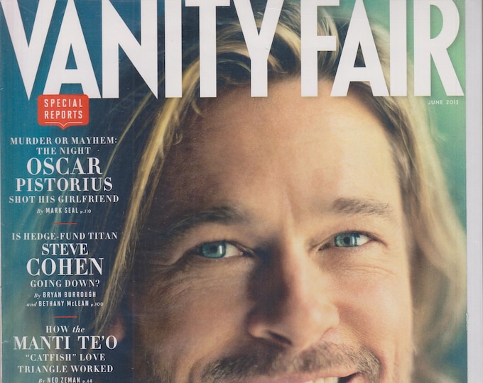 Vanity Fair June 2013 Brad Pitt's Big Bet  (Magazine: Celebrities; Human Interest)