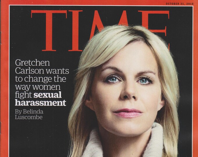 Time October 21, 2016 Gretchen Carlson (Magazine: News, Politics,  Current Events)