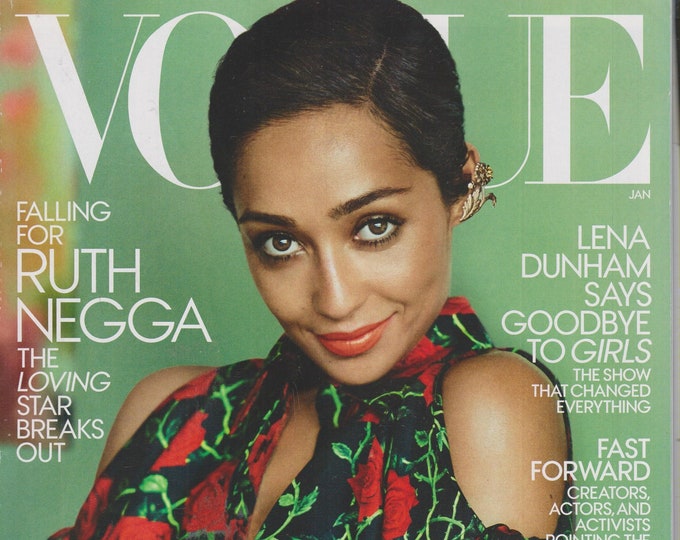 Vogue January 2017 Falling For Ruth Negga, Optimism Fashion's New Age (Magazine: Fashion)