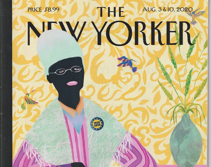 The New Yorker August 3-10, 2020 Sojourner Truth Cover, Computer Forecasting Election,  Small Talk in 1348 (Magazine: General Interest)