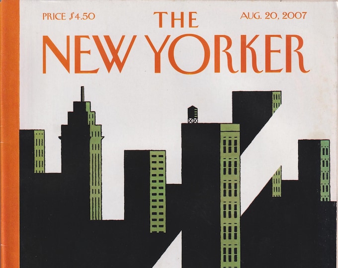 The New Yorker August 20, 2007 Summer Reading Cover, The Dark Side, My Near Death Experience, Parallel Play (Magazine: General Interest)