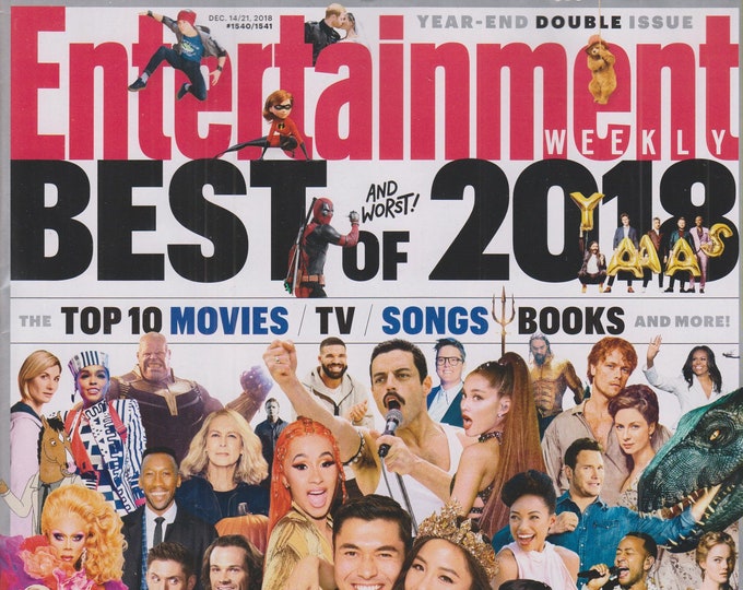 Entertainment Weekly December 14/21, 2018 Best and Worst of 2018 (Magazine: TV Movies, Music, Celebrity)