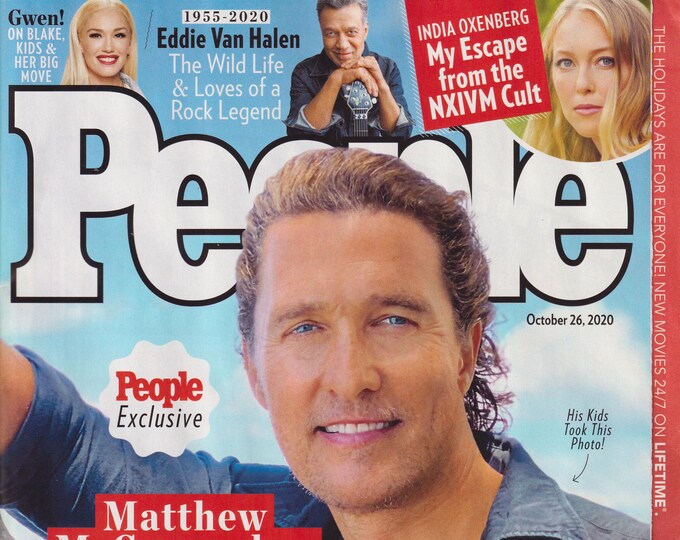 People October 26, 2020 Matthew McConaughey, Eddie Van Halen  (Magazine, Celebrities)