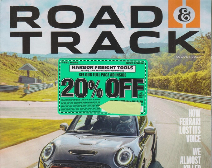 Road & Track August 2020 Mini Cooper GP - Mini's Rowdiest Hatch Shreds the Track (Magazine: Cars, Automotive)