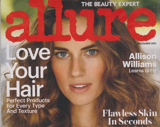 Allure December 2014 Allison Williams Learns To Fly (Magazine: Women's,  Beauty)