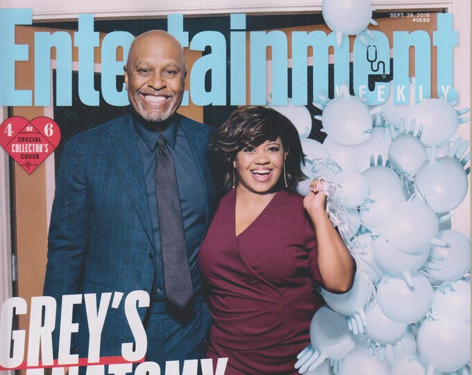 Entertainment Weekly September 28, 2018 James Pickens Jr. & Chandra Wilson Grey's Anatomy 15th Season