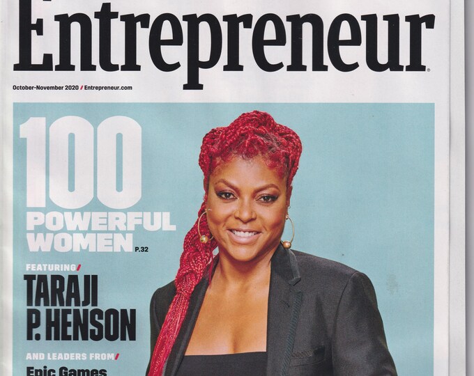 Entrepreneur October November 2020 100 Powerful Women Featuring Taraji P Henson and more (Magazine, Business)