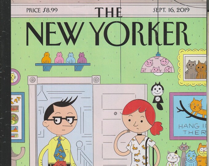 The New Yorker September 19, 2019 First Date Cover, Samantha Power, Rise of Extreme Fandom, James Gray (Magazine: General Interest)