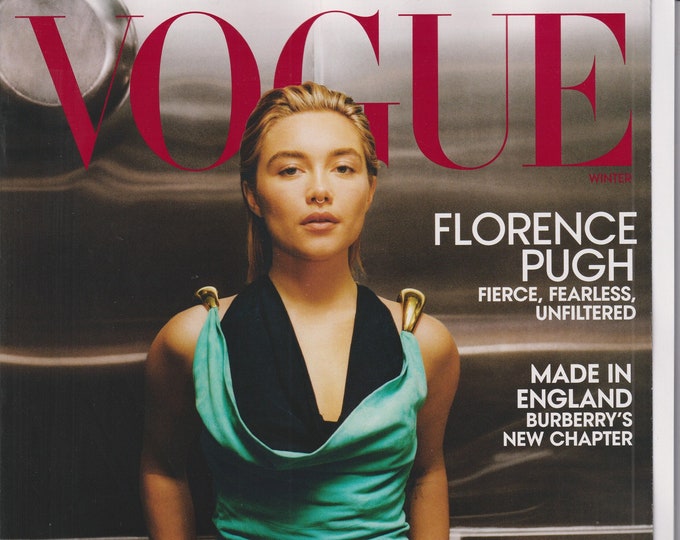 Vogue Winter 2023 Florence Pugh, Burberry, Style 2023 (Magazine: Fashion)