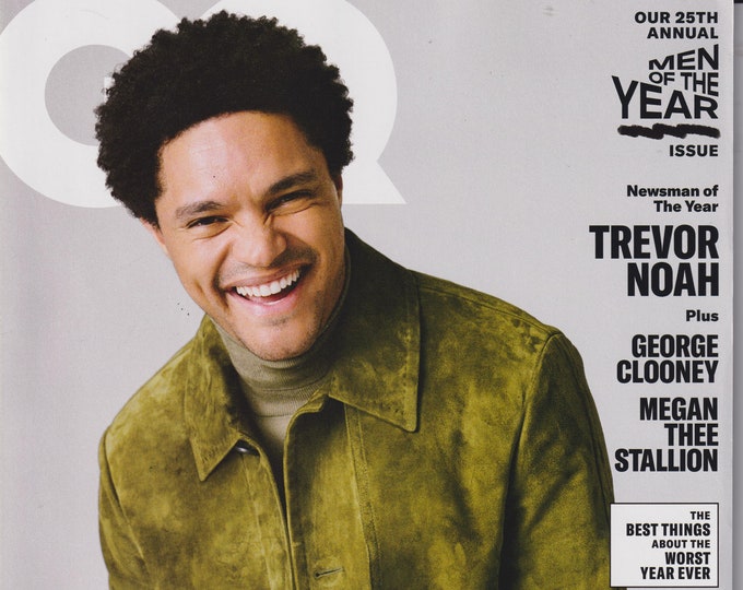 GQ  December 2020 January 2021 Trevor Noah - Newsman of the Year  (Magazine: Men's, General Interest)