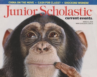 Junior Scholastic March 3, 2014 Should Chimps Have Rights?  (Magazine: Children's,  Current Events)
