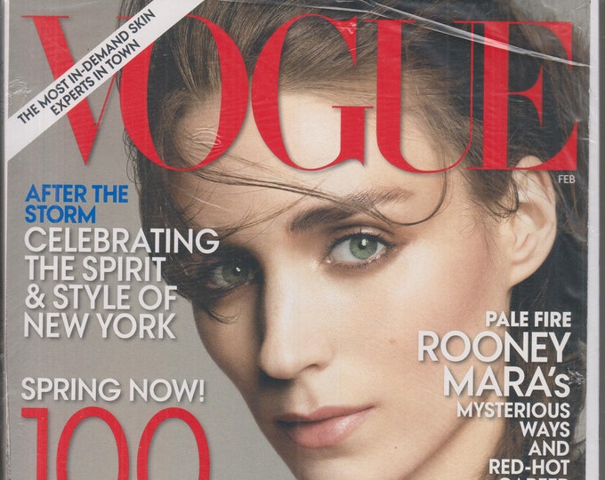 Vogue February  2013 Pale Fire Rooney Mara's Mysterious Ways  (Magazine: Fashion)