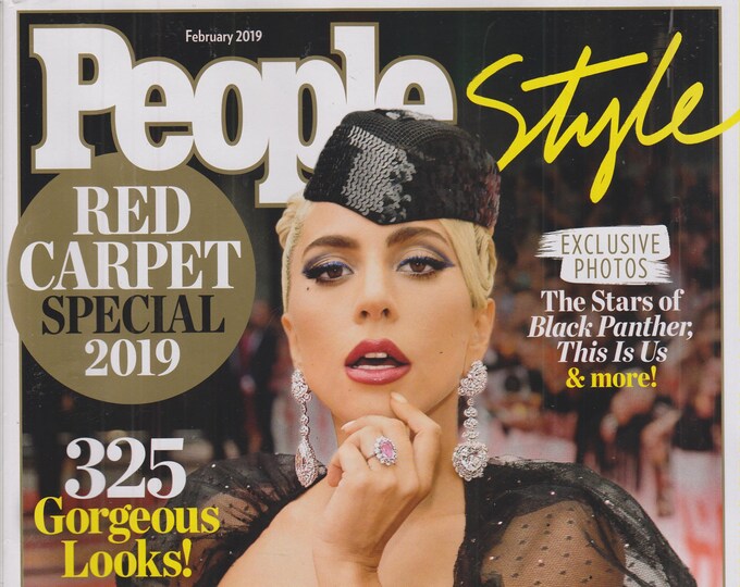 People Style February 2019 Lady Gaga From Fashion Rebel to Glamour Goddess (Magazine, Celebrities)