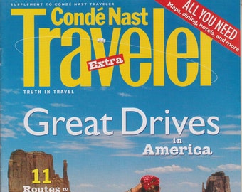 3 Conde Nast Traveler Extra- Great Drives in America, The Treasures of Britain, Seven Day in Seven Great American Cities (Magazines: Travel)
