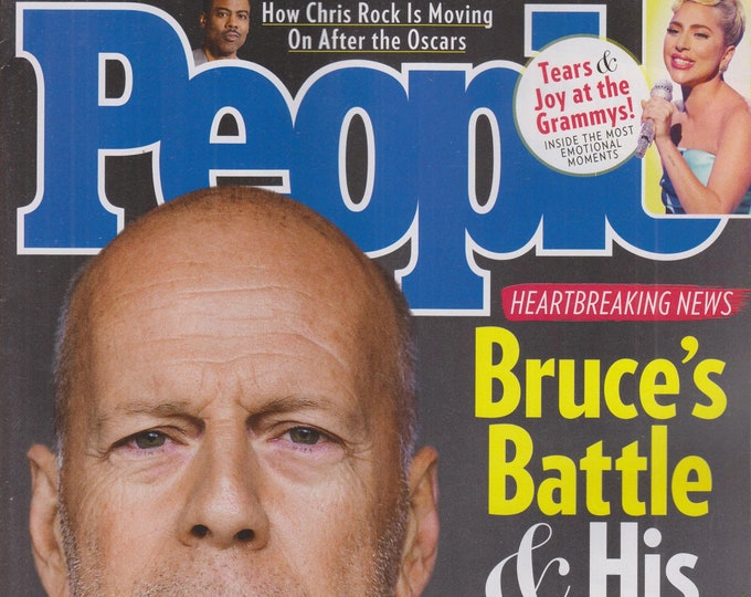 People April 18, 2022 Bruce Willis' Battle, Chris Rock, The Grammys  (Magazine: Celebrity)