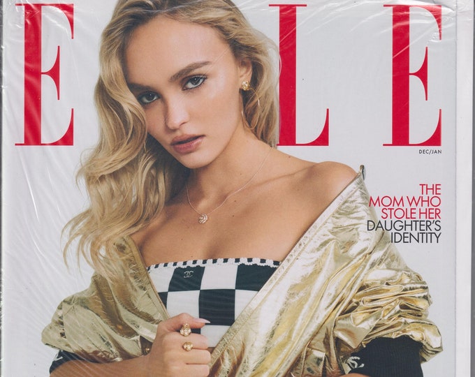 Elle December 2022 January 2023 Lily-Rose Depp,  Most Stylish Gifts  (Magazine: Women's, Fashion)