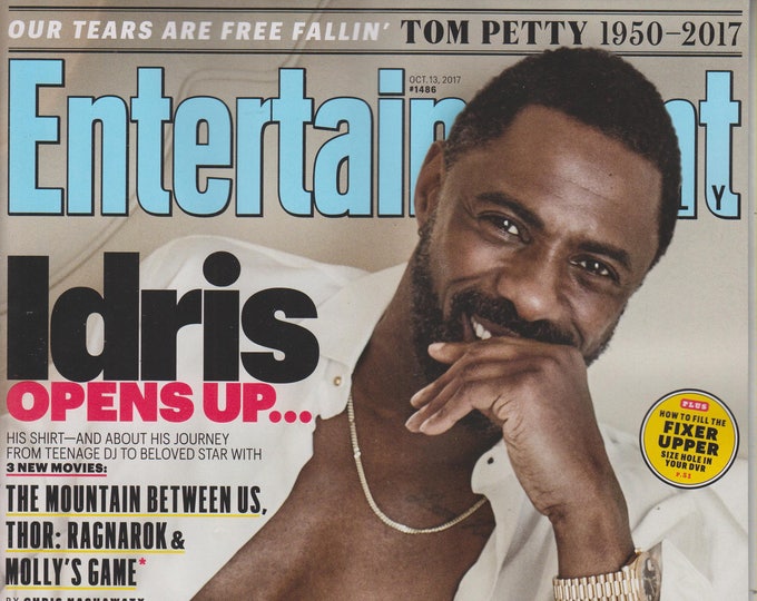 Entertainment Weekly  October 13, 2017 Idris Elba Opens Up.....(Magazine: Movies, TV, Music, Books, Celebrities)