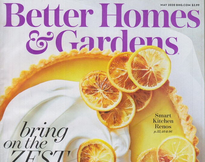 Better Homes & Gardens May 2020 Bring On The Zest (Magazine: Home  and Garden)